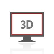 Computer Monitor icon on a white background - ProSeries N106
