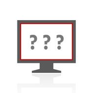 Computer Monitor icon on a white background - ProSeries N108