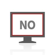Computer Monitor icon on a white background - ProSeries N109