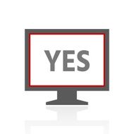 Computer Monitor icon on a white background - ProSeries N110