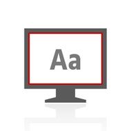 Computer Monitor icon on a white background - ProSeries N111