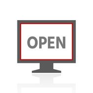 Computer Monitor icon on a white background - ProSeries N116
