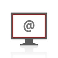 Computer Monitor icon on a white background - ProSeries N136