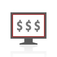 Computer Monitor icon on a white background - ProSeries N137