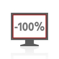 Computer Monitor icon on a white background - ProSeries N142
