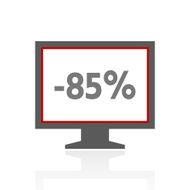 Computer Monitor icon on a white background - ProSeries N145