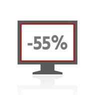Computer Monitor icon on a white background - ProSeries N151