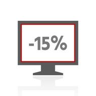 Computer Monitor icon on a white background - ProSeries N159