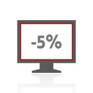 Computer Monitor icon on a white background - ProSeries N161