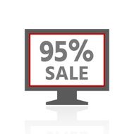 Computer Monitor icon on a white background - ProSeries N163