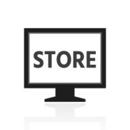 Computer Monitor icon on a white background - PrimeSeries N101