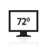 Computer Monitor icon on a white background - PrimeSeries N105