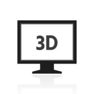Computer Monitor icon on a white background - PrimeSeries N106