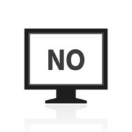 Computer Monitor icon on a white background - PrimeSeries N109