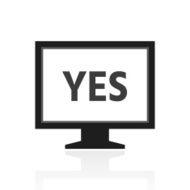 Computer Monitor icon on a white background - PrimeSeries N110