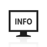 Computer Monitor icon on a white background - PrimeSeries N113