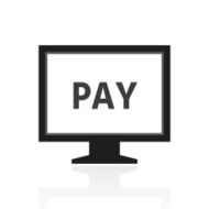 Computer Monitor icon on a white background - PrimeSeries N117
