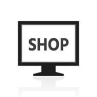 Computer Monitor icon on a white background - PrimeSeries N122