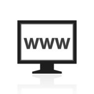 Computer Monitor icon on a white background - PrimeSeries N124