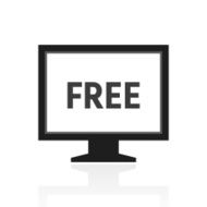 Computer Monitor icon on a white background - PrimeSeries N128