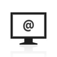Computer Monitor icon on a white background - PrimeSeries N136