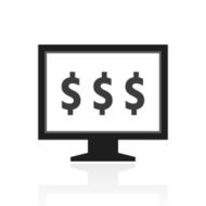 Computer Monitor icon on a white background - PrimeSeries N137