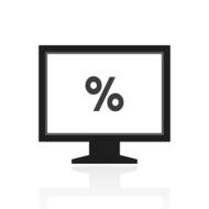 Computer Monitor icon on a white background - PrimeSeries N138
