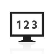 Computer Monitor icon on a white background - PrimeSeries N140