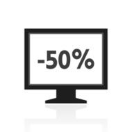 Computer Monitor icon on a white background - PrimeSeries N152