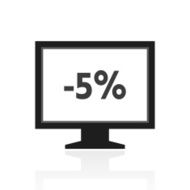 Computer Monitor icon on a white background - PrimeSeries N161