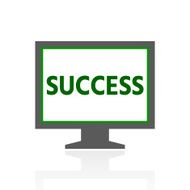 Computer Monitor icon on a white background - FreshSeries N102
