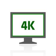 Computer Monitor icon on a white background - FreshSeries N107