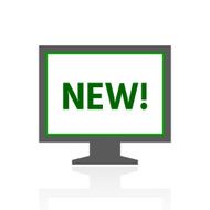 Computer Monitor icon on a white background - FreshSeries N115