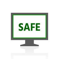 Computer Monitor icon on a white background - FreshSeries N119