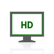 Computer Monitor icon on a white background - FreshSeries N127