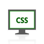Computer Monitor icon on a white background - FreshSeries N129