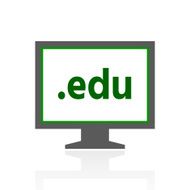 Computer Monitor icon on a white background - FreshSeries N132