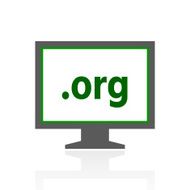 Computer Monitor icon on a white background - FreshSeries N133