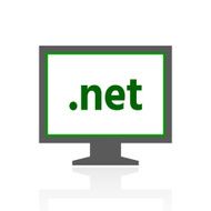 Computer Monitor icon on a white background - FreshSeries N134