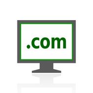 Computer Monitor icon on a white background - FreshSeries N135