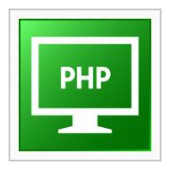 Computer Monitor icon on a square button - FlatSeries N33