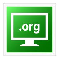 Computer Monitor icon on a square button - FlatSeries N48