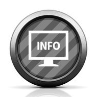 Computer Monitor icon on a round button - EliteSeries N12