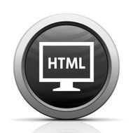 Computer Monitor icon on a round button - ElectSeries N26