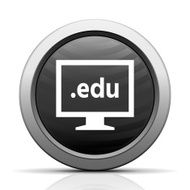 Computer Monitor icon on a round button - ElectSeries N32
