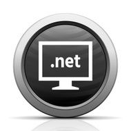 Computer Monitor icon on a round button - ElectSeries N34