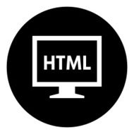 Computer Monitor icon on a round button - DimSeries N26