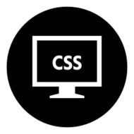 Computer Monitor icon on a round button - DimSeries N29