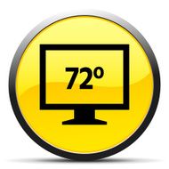 Computer Monitor icon on a round button - CurveSeries N5