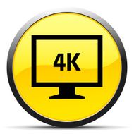 Computer Monitor icon on a round button - CurveSeries N7